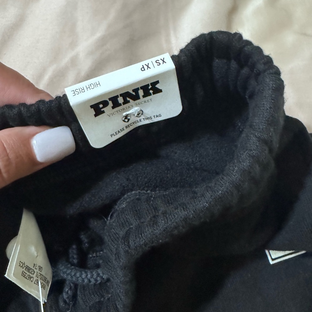PINK Victoria's Secret Black Track Pants - Picture 5 of 5